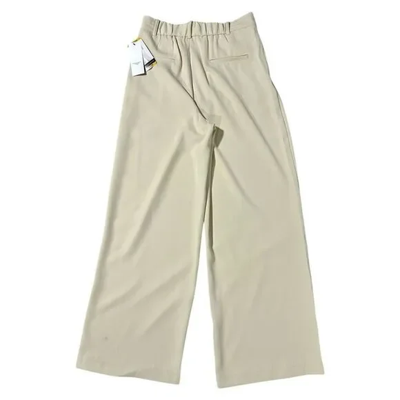 French Connection Women's Wide Leg Trouser Tan Size Medium - Picture 15 of 16